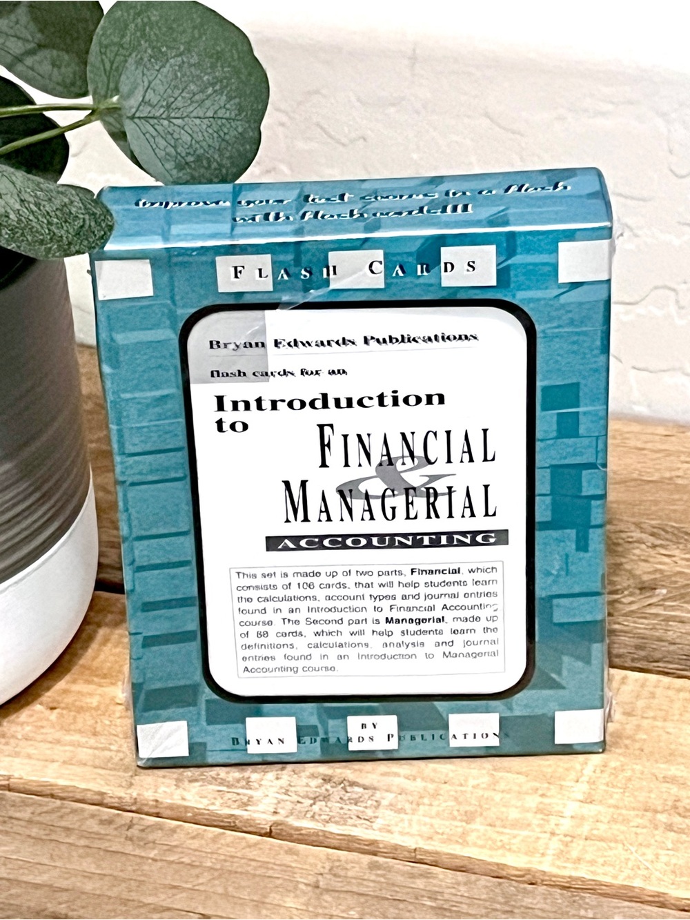 Vintage Bryan Edwards Financial & Managerial Accounting Flash Cards NIB